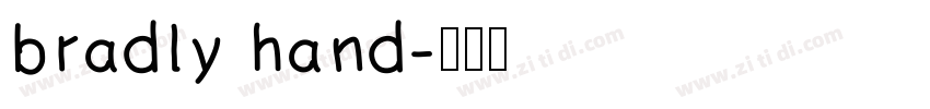 bradly hand字体转换
